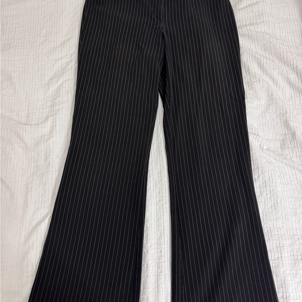 Black Pinstripe Women's Trousers
